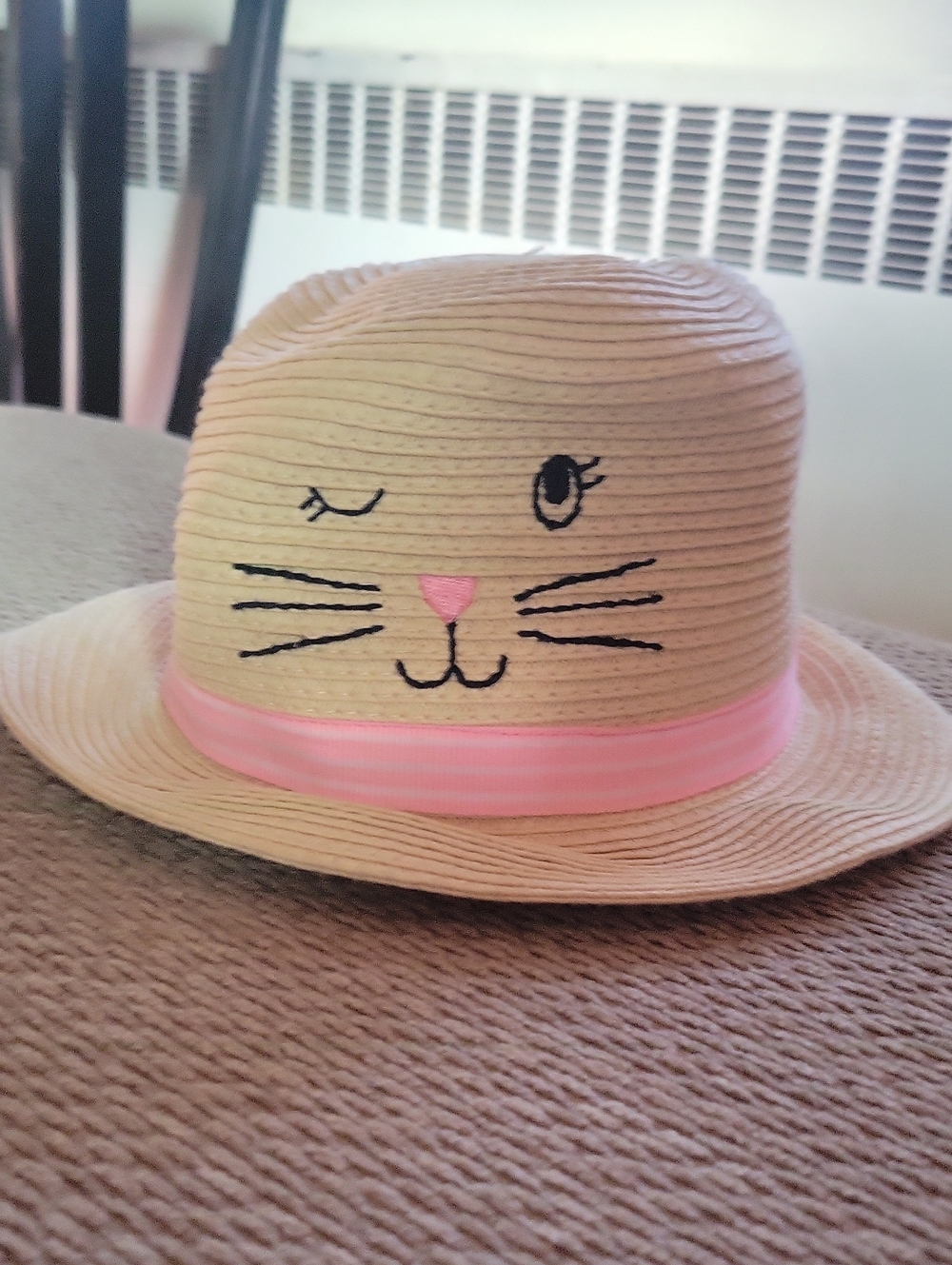 Carter's Cream Baby Straw Hat 0-9 Mos